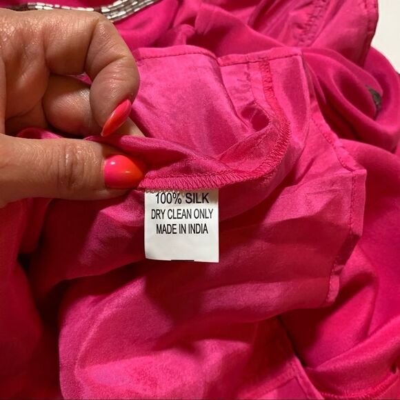 NWOT Foley + Corinna silk beaded top - Picture 6 of 10